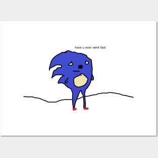 sanic hegehog meme [Sonic Parody] Posters and Art